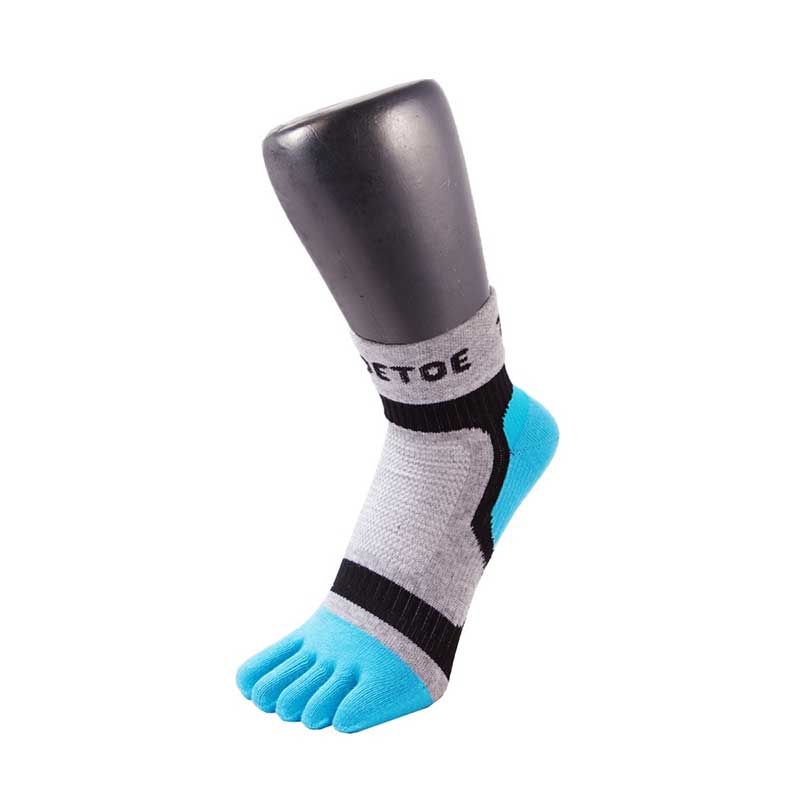 TOETOE Adults Sports Light Runner Toe Sock - Blue.