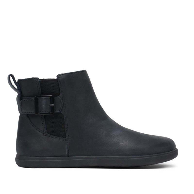 Xero Women's Chelsea Boot Tari II - Black, outer side view.
