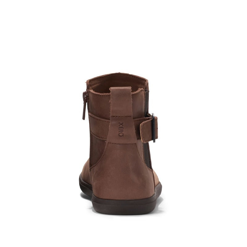 Xero Women's Chelsea Boot Tari II - Cappuccino, rear view.