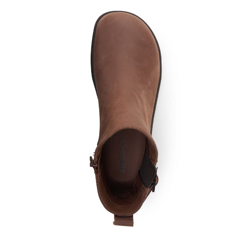 Xero Women's Chelsea Boot Tari II - Cappuccino, top view.