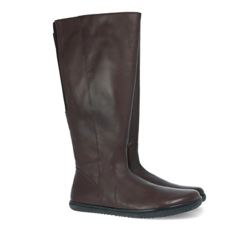 Pair of Angles Women's Tall Boots Thalia - Nut, angled view showing outer side