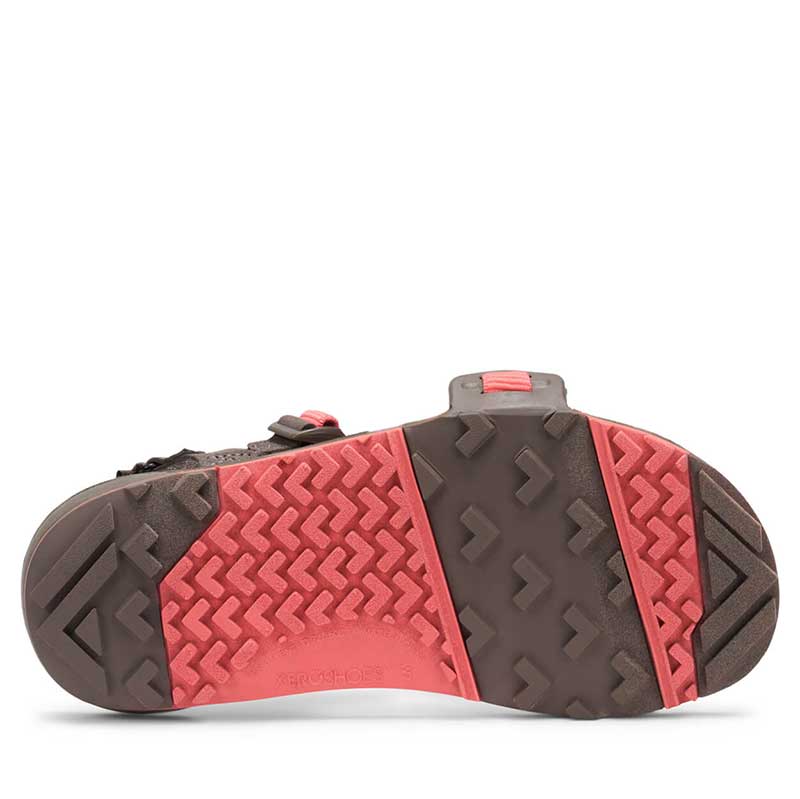 Xero Women's Sports Sandal Z-Trail EV - Sunset Coral, sole view.