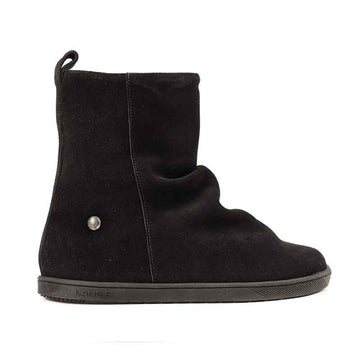 Tikki Lang.S Women's Velvet Boot - Black, outer side view.