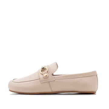 Shapen Women's Versa 2.0 Loafer - Beige, outer side view.