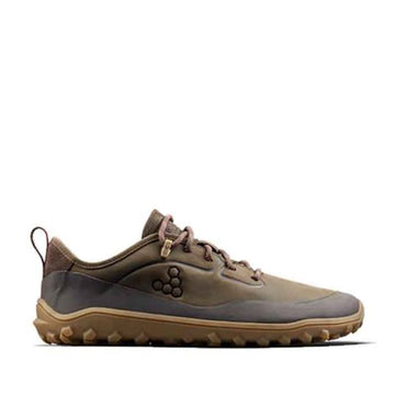 Vivobarefoot Women's Hiking Shoe Tracker Leather AT Low - Bracken, outer side view.
