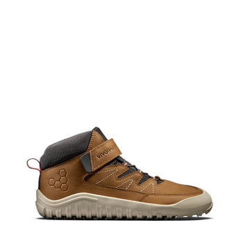 Vivobarefoot Junior Walking Boot Tracker AT - Acorn, outer side view of right boot.