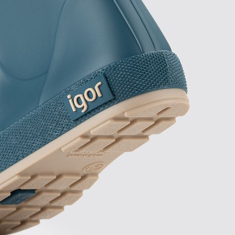 Igor Yogi Barefoot Cuello Wellington Boots Petroleo Blue (2)