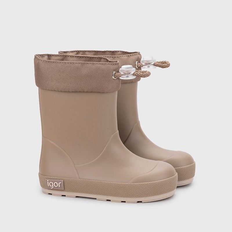 Igor Yogi Barefoot Warm Cuello Wellington Boots - Elmwood