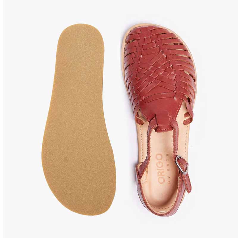 Origo Wide Huarache By Anya Sandal Cinnamon (4)