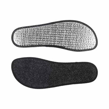 Peerko Adults Insoles - Vegan Winter Comfort, top and bottom view.
