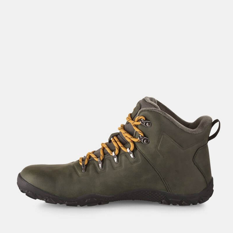 Kilpi Adults Waterproof Walking Boot Bare High in dark green, inner side view.