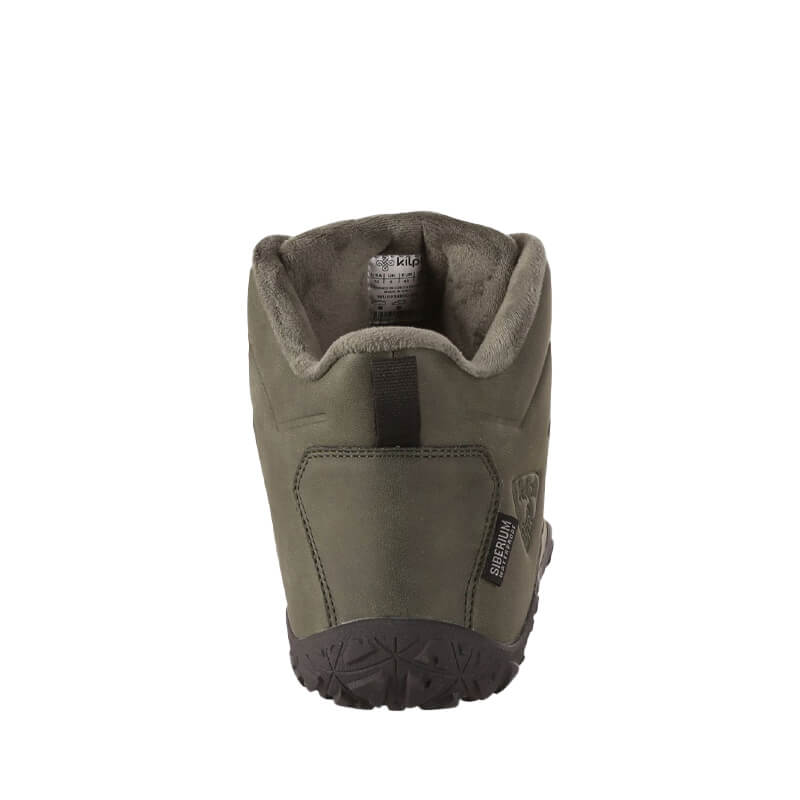 Kilpi Adults Waterproof Walking Boot Bare High in dark green, rear view.