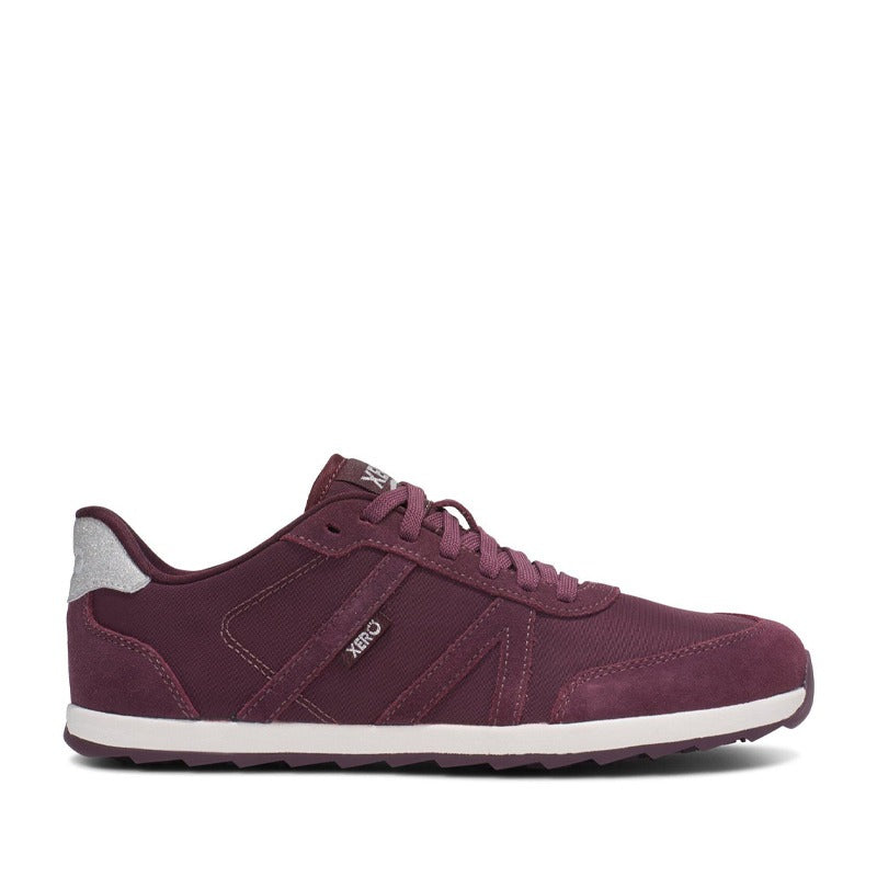 Xero Women's Trainer Wynn - Fig Glitter, outer side view.