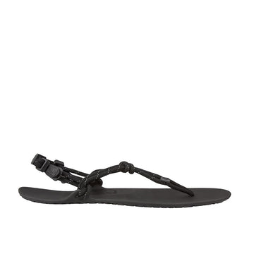Xero Men's Huarache Sandal Genesis - Black, outer side view.