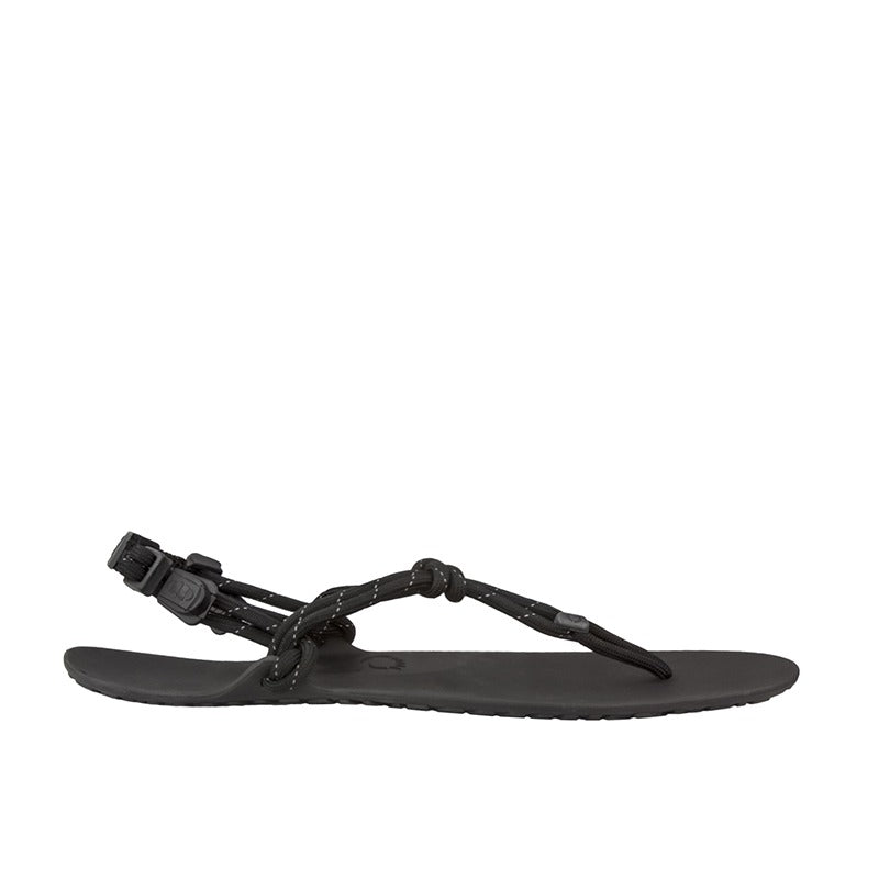 Xero Men's Huarache Sandal Genesis - Black, outer side view.
