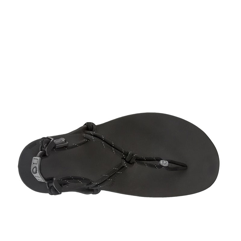 Xero Men's Huarache Sandal Genesis - Black, top view.