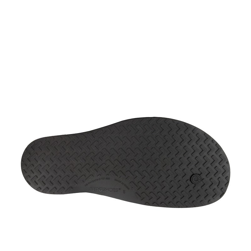 Xero Men's Huarache Sandal Genesis - Black, sole view.