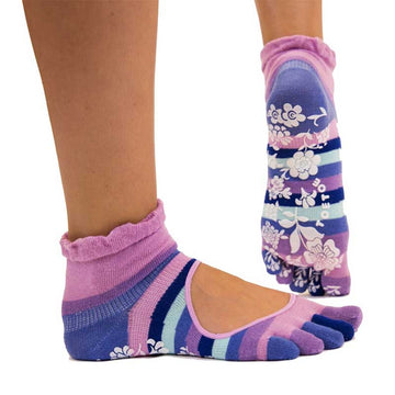 TOETOE Adults Anti-Slip Serene Ankle Toe Socks - Pink (0)