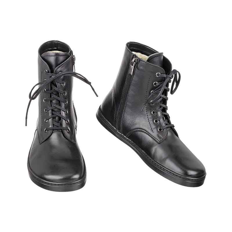 Peerko Adults Vegan Zipper Boots - Black (0)