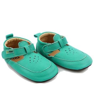 Tikki Kids Pouf Shoes Aqua Leather