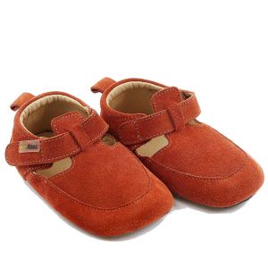 Tikki Kids Pouf Shoes Mandarin Suede