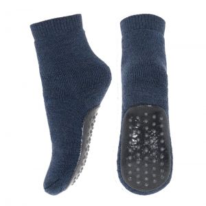 MP Denmark Wool Rich Slipper Socks Dark Denim